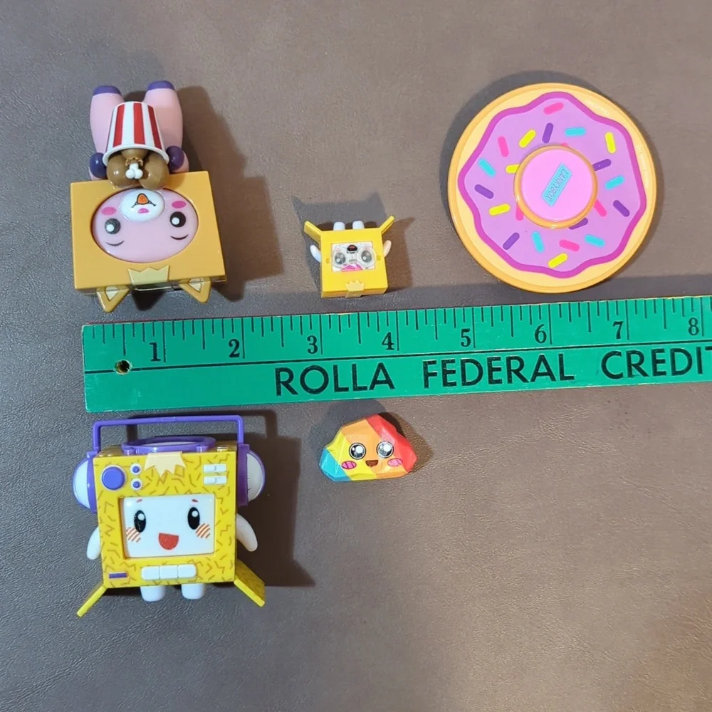 Lankybox Lot Of Mystery Figures Mini Figures Rare Rainbow Rocky Foxy Boxy DJboxy